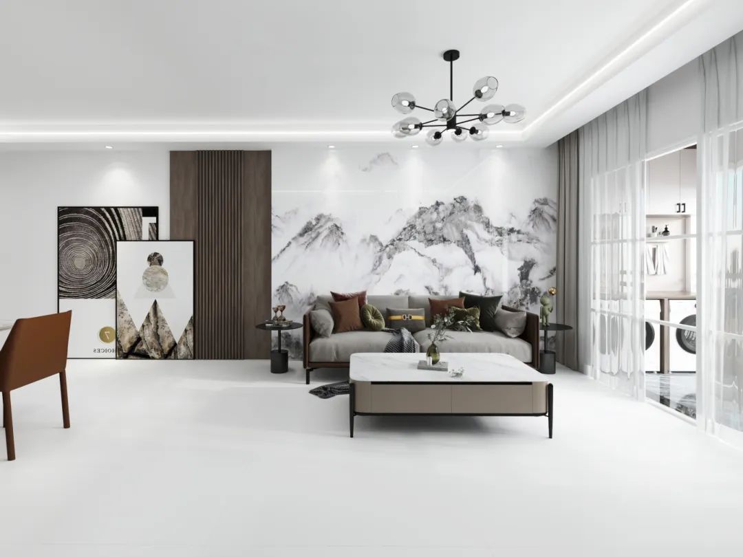 雪娇龙陶瓷 | 600×1200mm国韵系列，营造一个舒适宁静的居所